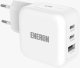 Szybka Ładowarka Sieciowa Eneron GaN 67W SuperFast 2xUSB-C 1xUSB-A PD type-C MOCNA 4