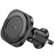 Uchwyt na telefon do samochodu magnetyczny zgodny z MagSafe Hoco do kratki H28 czarny 1