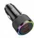 Ładowarka samochodowa Hoco 2 x USB C QC PD 50W NZ14B czarna 2