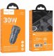 Ładowarka samochodowa Hoco USB A + USB C QC3.0 PD 3A 30W Z57A szara 4