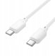 Kabel USB C do USB C Hoco 3A 60W 1 m X113 biały 2