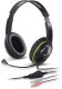 Słuchawki Genius GENIUS słuchawki z mikrofonem HS-400A czarno-zielony + redukce na Single Jack 4