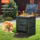Kompostownik 300L ogrodowy obrotowy BPA FREE duży z pokrywą 4