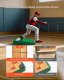 Stanowisko do baseballu 79 cm przenośna mata antyfade trening dla miotaczy 5