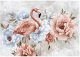 Fototapeta Winylowa Kwiaty Flamingi Do Sypialni Salonu 416x254 1