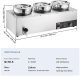 Podgrzewacz do zup 3x7,4L 1200W stal nierdzewna regulacja temp. do bufetu 2