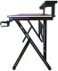 Biurko gamingowe z półką Cobra CRF4010RGB Black. LED RGB, 120 cm 5