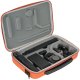 TORBA ETUI CASE COMBO FUTERAŁ DO DJI OSMO ACTION 6 / 5 PRO / 4 / 3 + AKCESORIA (POMARAŃCZOWY) 7