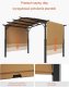 Pergola ogrodowa 3.05x3.05 m metalowa z markizą rozkładana taras ogród 5