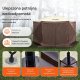 Namiot ogrodowy pop-up 3,51x3,51m 6-ścienny z moskitierą i osłonami 3