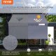 vidaXL Markiza tarasowa szerokość 2 m ręczna, regulowany daszek z zasłoną na balkon 5