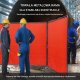 Stabilus Parawan spawalniczy 3-panelowy 180x180 ognioodporny na kółkach warsztat 5