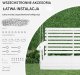 Vevor Drewniana huśtawka ogrodowa wisząca na taras werandę 124 cm 4