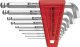 Zestawy kluczy trzp. uchwycie z tworz.sztuczn.9 cz.1,5-10mm 100stopn. końc.kul. PB Swiss Tools 1