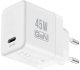 Crong Ultra Compact GaN - Ładowarka sieciowa USB-C 45W PD 3.0 z PPS (biały) 1