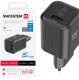 Swissten Travel Charger GaN 2x USB-C / PD USB-A / 18W QC / 65W 1