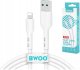 BWOO BWOO cable X172L USB - Lightning 1 0m 3A white 5