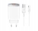XO ładowarka sieciowa CE19 QC 18W 1x USB biała + kabel USB-C 1