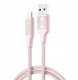 XO kabel NB265 USB - USB-C 1,0m 3A różowy 1