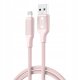 XO kabel NB265 USB - Lightning 1,0m 2,4A różowy 1