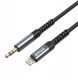 BWOO kabel AUX 3.5mm - Lightning BO-AUX068 czarny 2