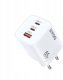 BWOO ładowarka sieciowa 65W PD CDA147 2x USB-C 1x USB biała 1