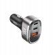 XO ładowarka samochodowa CC61 PD QC 3.0 100W 1x USB1x USB-C 1x Lightning szara 2