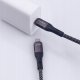 Maxlife kabel magnetyczny MXUC-11 USB-C - Lightning 1,0 m 27W czarny nylonowy 4