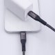 Maxlife kabel magnetyczny MXUC-11 USB-C - Lightning 1,0 m 27W czarny nylonowy 6