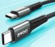BWOO BWOO kabel Pleciony USB-C - USB-C 3m 60W czarny 2