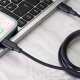 Proove kabel Striped Silicone USB-C - Lightning 1m 3A czarny 1