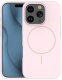 Etteri Nakładka Silicone Thin Mag do iPhone 12 / 12 Pro 6,1" jasnoróżowa 2