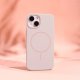 Nakładka Silicone Thin Mag do iPhone 15 6,1" jasnoróżowa 5