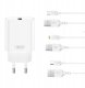 XO ładowarka sieciowa CE33 QC 18W 1x USB biała + kabel Lightning 1