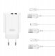 XO ładowarka sieciowa CE34 2x USB 2,4A biała + kabel microUSB 2