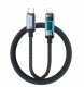 BWOO BWOO kabel pleciony z podświetleniem PD 27W X324CL USB-C - Lightning 1