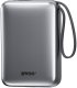 BWOO power bank P73 22.5W 20000 mAh z 2 wbudowanymi kablami 1 x USB-C 1 x Lightning srebrny 5