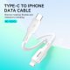 BWOO BWOO kabel silikonowy X329CL 27W USB-C - lightning 1m biały 2