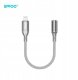 BWOO BZ66 adapter Lightning - jack 3.5mm szary 1
