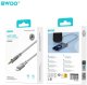 BWOO AUX073 kabel AUX Lightning - jack 3.5mm audio szary 2