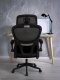 Krzesło ergonomiczne do biura regulowane obrotowe czarne 5