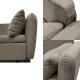 Sofa wypoczynkowa Lily brązowa szenilowa rozkładana do spania salonu 5