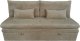 Sofa wypoczynkowa Aster taupe sztruksowa rozkładana z funkcją spania 1