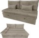 Sofa wypoczynkowa Aster taupe sztruksowa rozkładana z funkcją spania 2