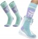 RockBros Skarpetki narciarskie Qunature 037201 rozmiar 37-42 (S/M) - fioletowo-zielone 1