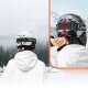 Kask narciarski Qunature 10130003004 z nausznikami snowboard rozmiar M - czarny 2