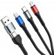 Kabel USB 3mk Hyper Cable N-SERIES 6-in-1 C/A to C/Lighting/Micro 18W 9V/2A QC 3.0 1,2m 2