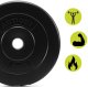 Obciążenie bitumiczne 5 kg 4 szt. talerze kompozytowe 31 mm krążki do sztangi hantli UNIWERSALNY 5