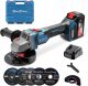 DongCheng Szlifierka Kątowa 125mm 18V 1000W Bezszczotkowa 3-Biegi Zestaw 1