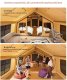 Namiot dmuchany 8-12 os. składany pompka luksusowy glamping z piecem 3